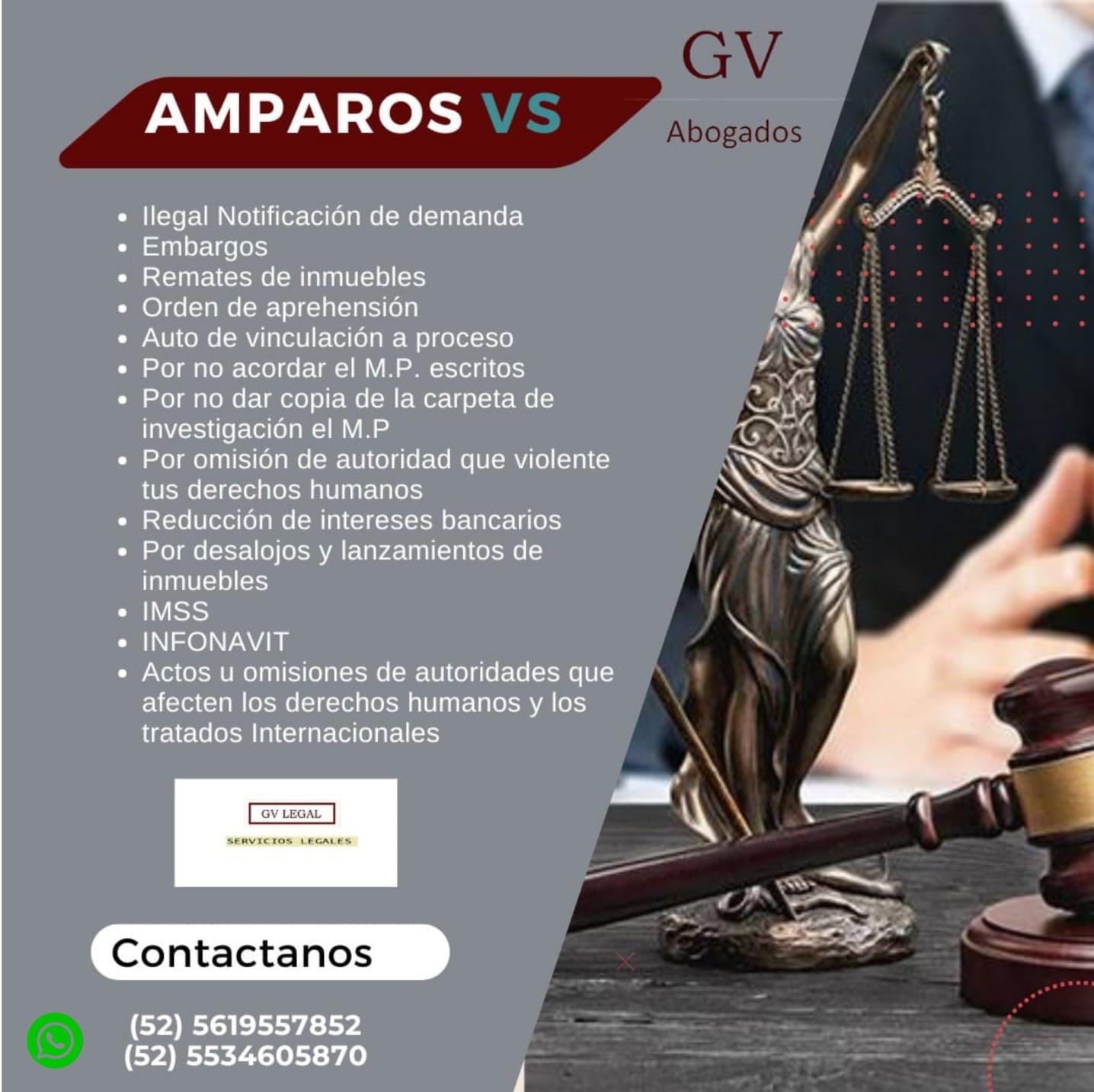 Amparos y área comercial GVA Legal